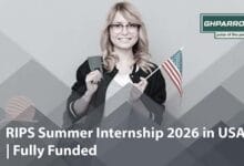 RIPS Summer Internship 2026 in USA, RIPS Summer Internship, RIPS Summer Internship 2026